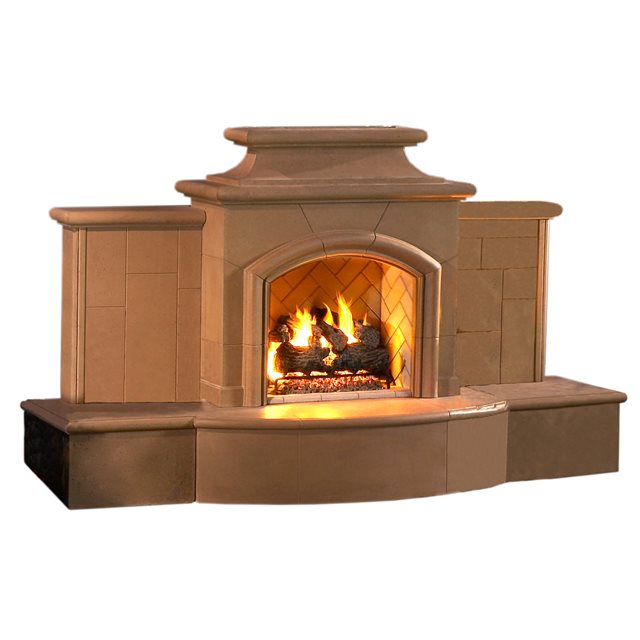 American Fyre Designs Grand Mariposa Fireplace - 868-05-H-CB-LBC