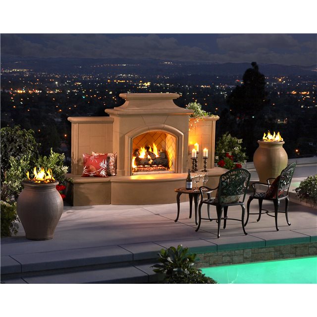 American Fyre Designs Grand Mariposa Fireplace - 868-05-H-CB-LBC