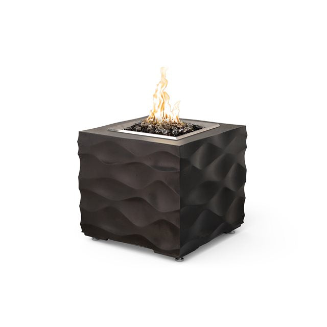 American Fyre Designs Voro Cafe Blanco Cube Firetable - 726-CB-11-M2PC