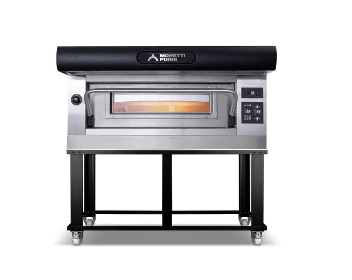 AMPTO Electric Pizza Oven Amalfi 38'' x 41'' x 7'' (Chamber) 208/240/60/3 - 1 Deck with tray guide base - AMALFI C1