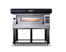 AMPTO Electric Pizza Oven Amalfi 46'' x 44'' x 7'' (Chamber) 208/240/60/3 - 1 Deck with tray guide base 