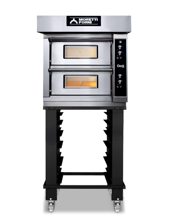 AMPTO iDeck Digital Control Electric Pizza Oven 61x66x14 cm chamber. 2 Deck