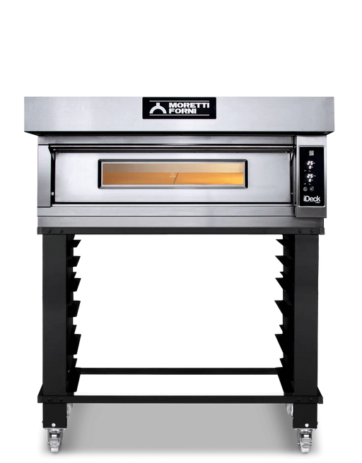 AMPTO iDeck electronic Control Electric Pizza Oven 41"W x 41"D chamber. 1 Deck