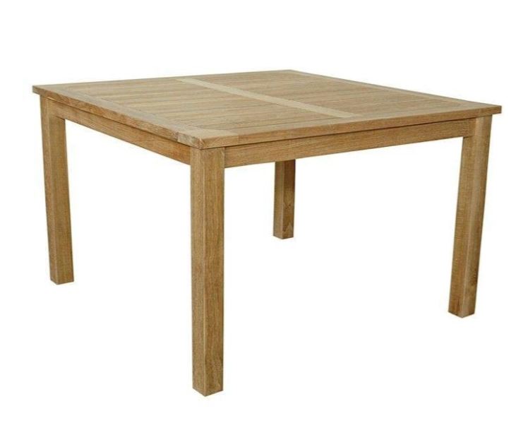 Anderson Teak 47" Windsor Square Small Slat Dining Table - TB-047SS