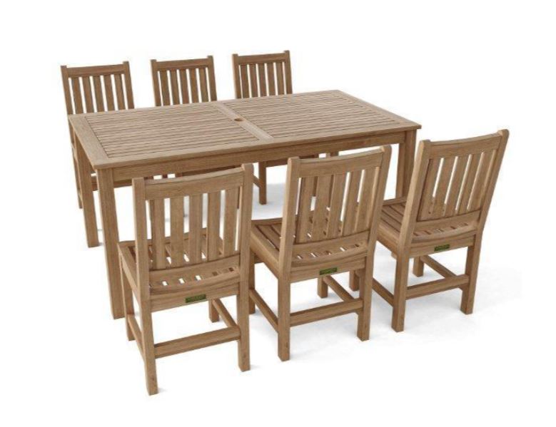 Anderson Teak 7-Piece Sonoma Rectangular Dining Set - Set-146