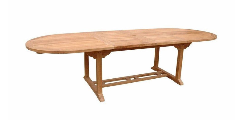 Anderson Teak Bahama 117" Oval Extension Table w/ Double Extensions - TBX-117VD