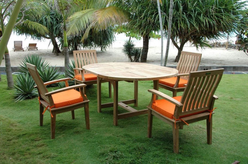 Anderson Teak Bahama Brianna 5-Piece Extension Dining Set - Set-119B