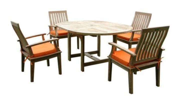 Anderson Teak Bahama Brianna 7-Piece Extension Dining Set - Set-119A