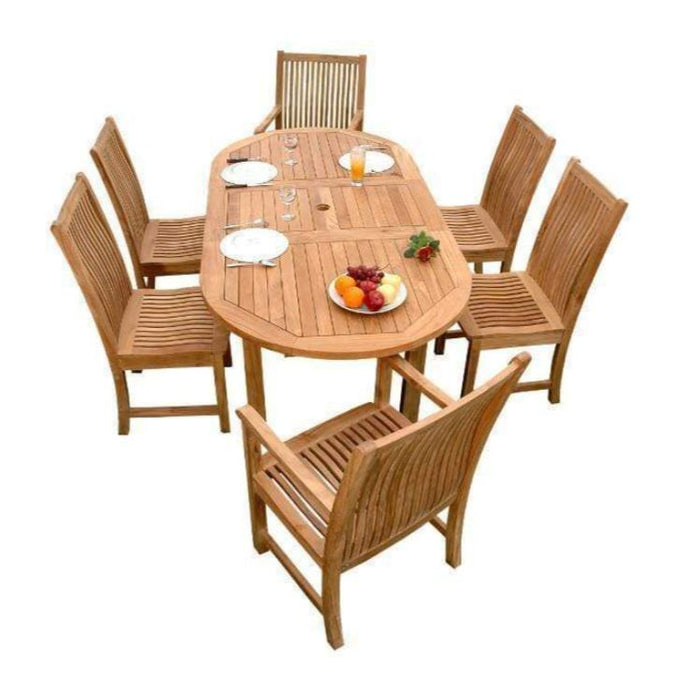 Anderson Teak Bahama Chicago 7-Piece Dining Set A - Set-29