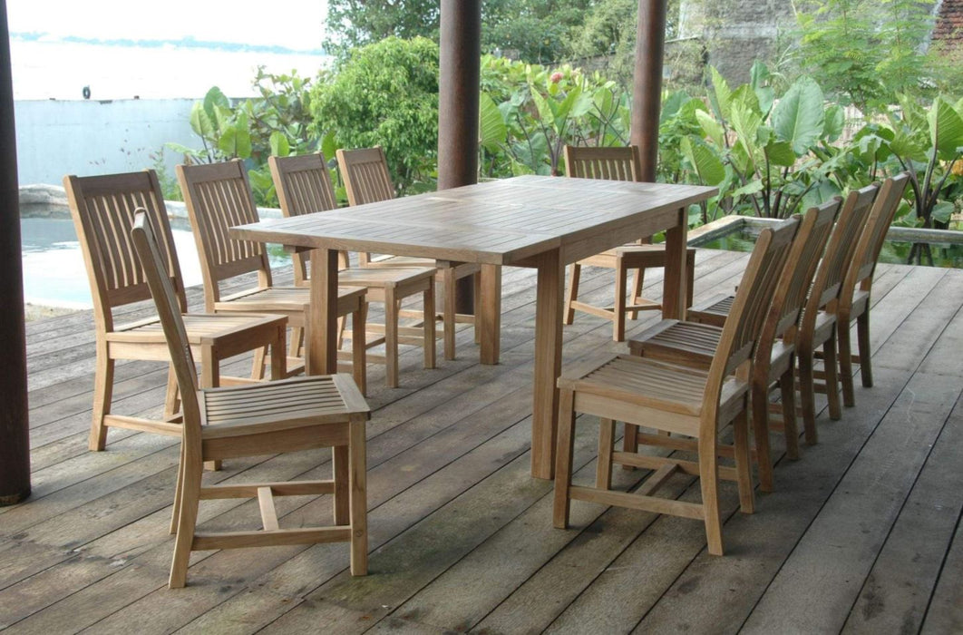 Anderson Teak Bahama Rialto 11-Piece Rectangular Dining Set - Set-15