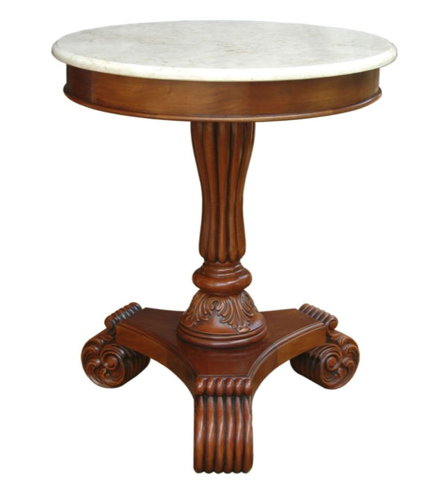 Anderson Teak Bella Side Table w/ Marble Top - ST-139M