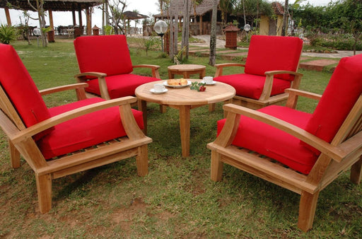 Anderson Teak Brianna 6-Piece Deep Seating Armchair Set - Set-43