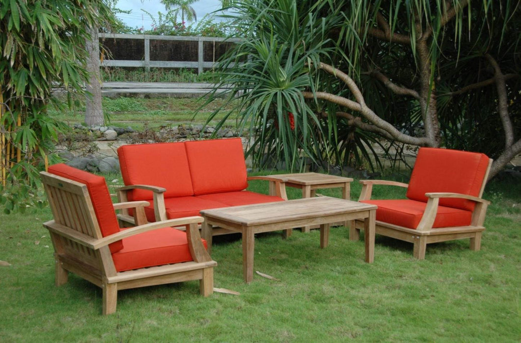 Anderson Teak Brianna Bahama 5-Piece Deep Seating Loveseat Set - Set-115