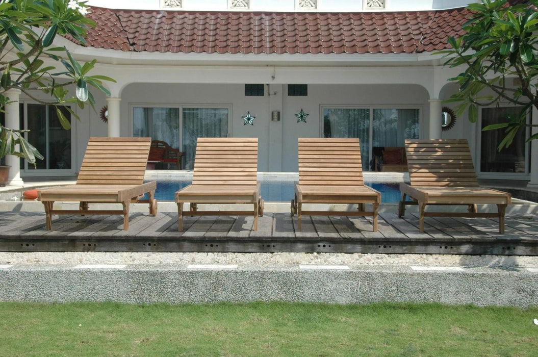 Anderson Teak Capri Sun Lounger 4-Piece Set - Set SL-071