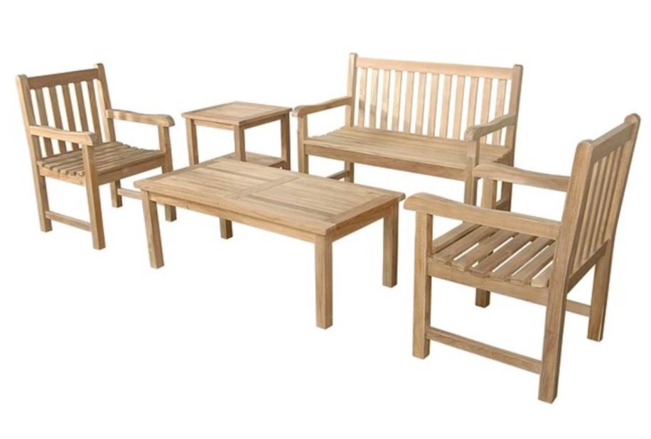 Anderson Teak Classic 2-Seater 5-Piece Conversation Set - Set-118