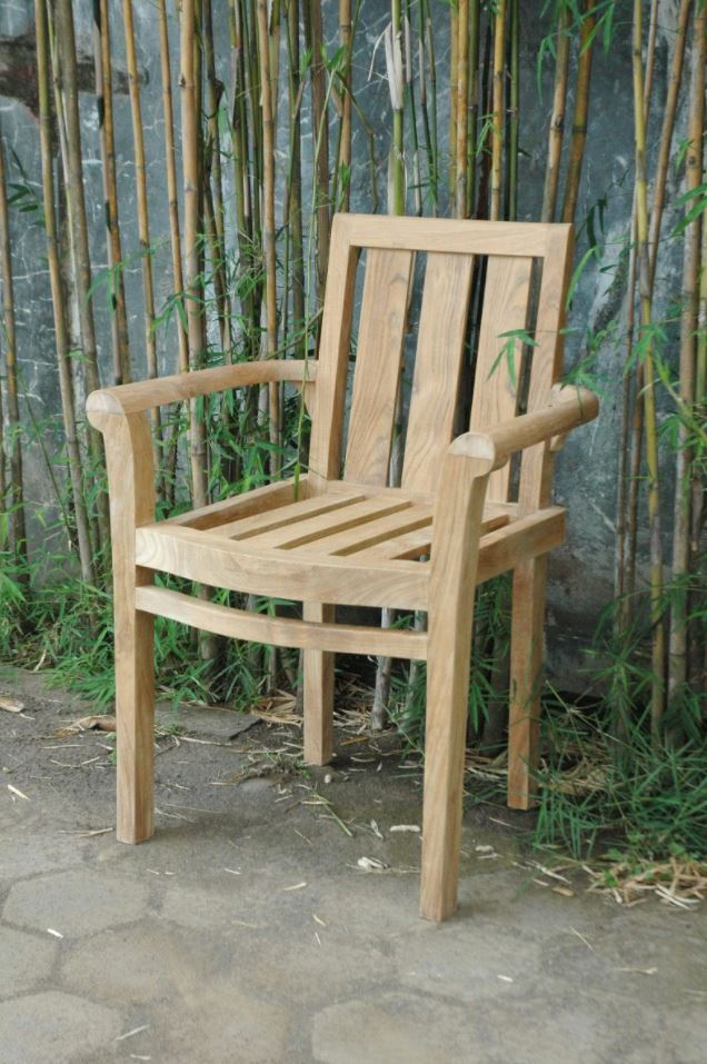 Anderson Teak Classic Stackable Armchair (4Pc Per Order)  - CHS-011A