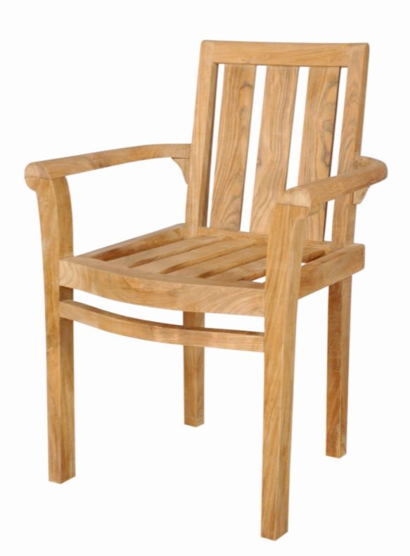 Anderson Teak Classic Stackable Armchair (4Pc Per Order)  - CHS-011A