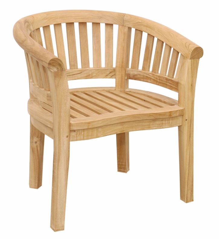 Anderson Teak Curve Armchair Extra Thick Wood - CHD-032T