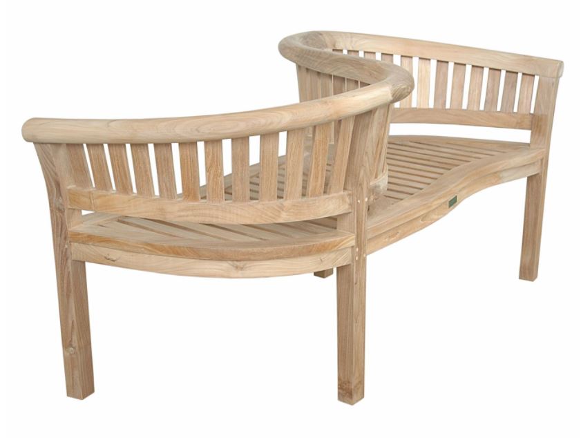 Anderson Teak Curve Love Seat 59"W 28"D 32"H - BH-202LS