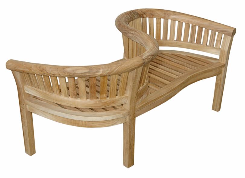 Anderson Teak Curve Love Seat 59"W 28"D 32"H - BH-202LS