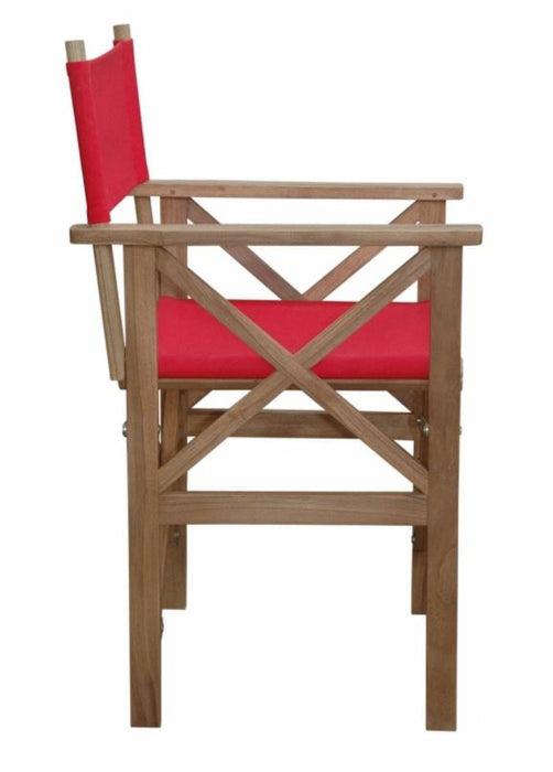 Anderson Teak Director Folding Armchair w/ Canvas (Sold as a Pair) - CHF-2088