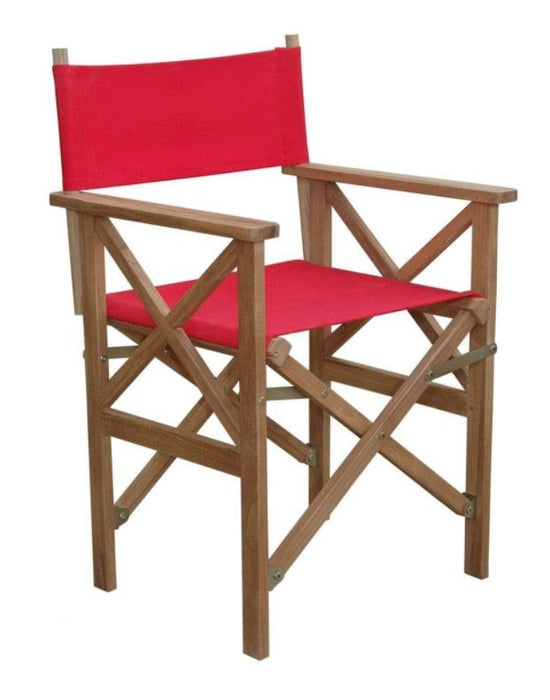 Anderson Teak Director Folding Armchair w/ Canvas (Sold as a Pair) - CHF-2088