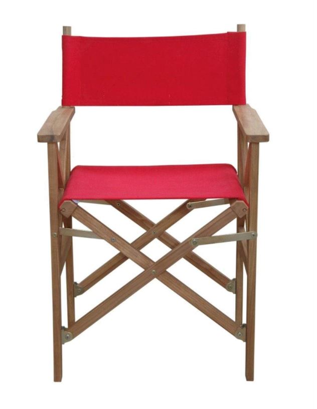 Anderson Teak Director Folding Armchair w/ Canvas (Sold as a Pair) - CHF-2088