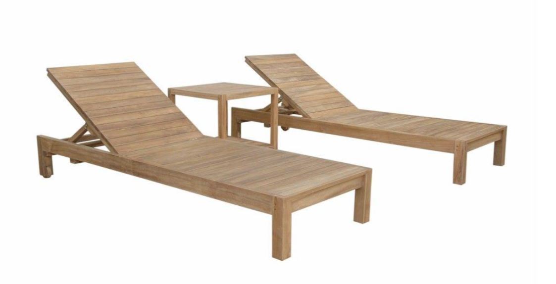 Anderson Teak South Bay Glenmore 3-Piece Lounger Set - Set-276