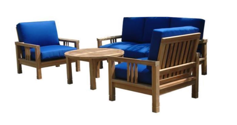 Anderson Teak SouthBay Deep Seating 5-Piece Conversation Set C - Set-255