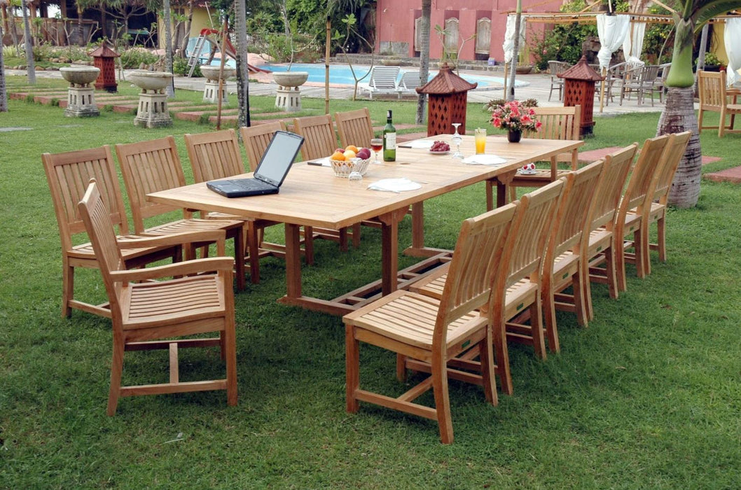 Anderson Teak Valencia Rialto 15-Piece Dining Set - Set-33