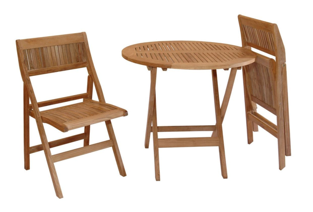 Anderson Teak Windsor 3-Piece Round Bistro Set  - Set-23