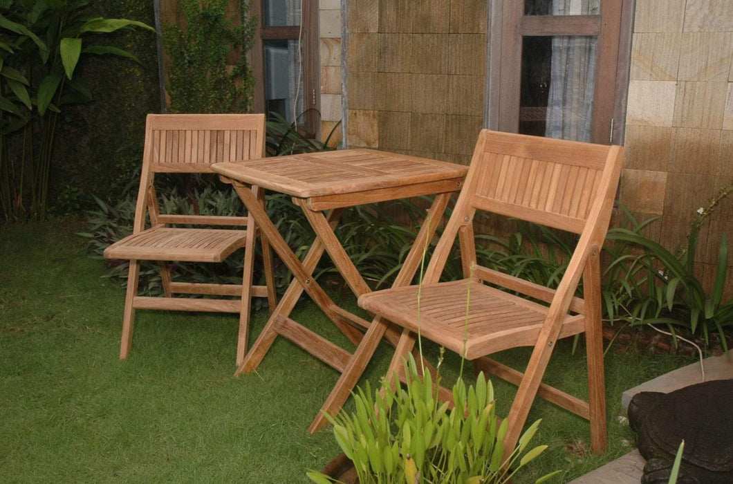 Anderson Teak Windsor 3-Piece Square Bistro Set  - Set-22