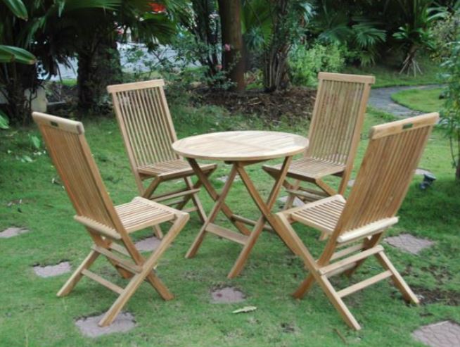 Anderson Teak Windsor Classic 5-Piece Bistro Set  - Set-108B