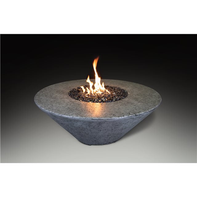 Athena Fireglass Olympus Round Fire Pit Table - ORFT-44D-BLK-NG