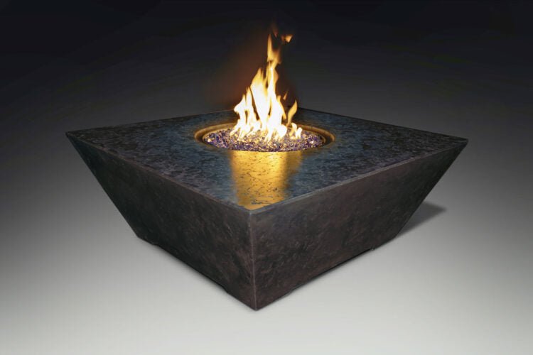 Athena Fireglass Olympus Square Fire Pit Table - OSQRFT-4848-BON-NG