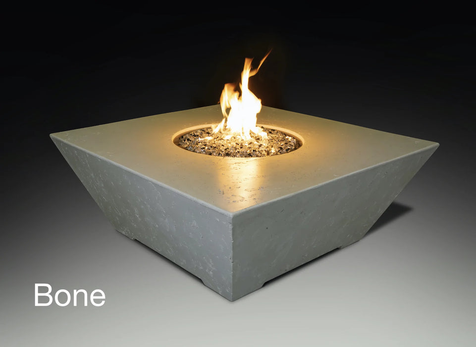 Athena Fireglass Olympus Square Fire Pit Table - OSQRFT-4848-BON-NG