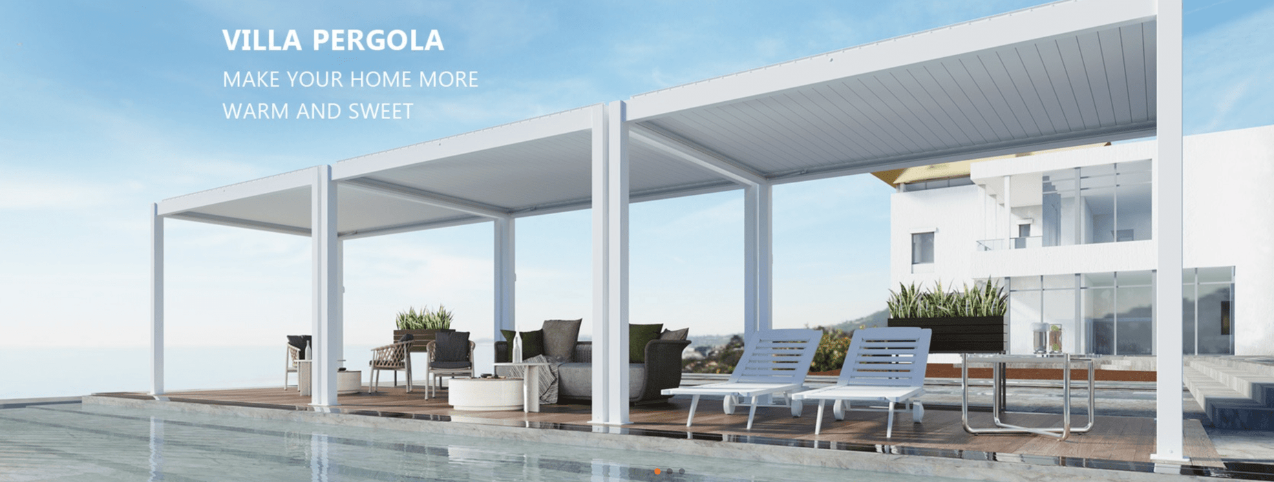 Bon Pergola Louvers Villa Pergola Motorization & Lighting included Freestanding