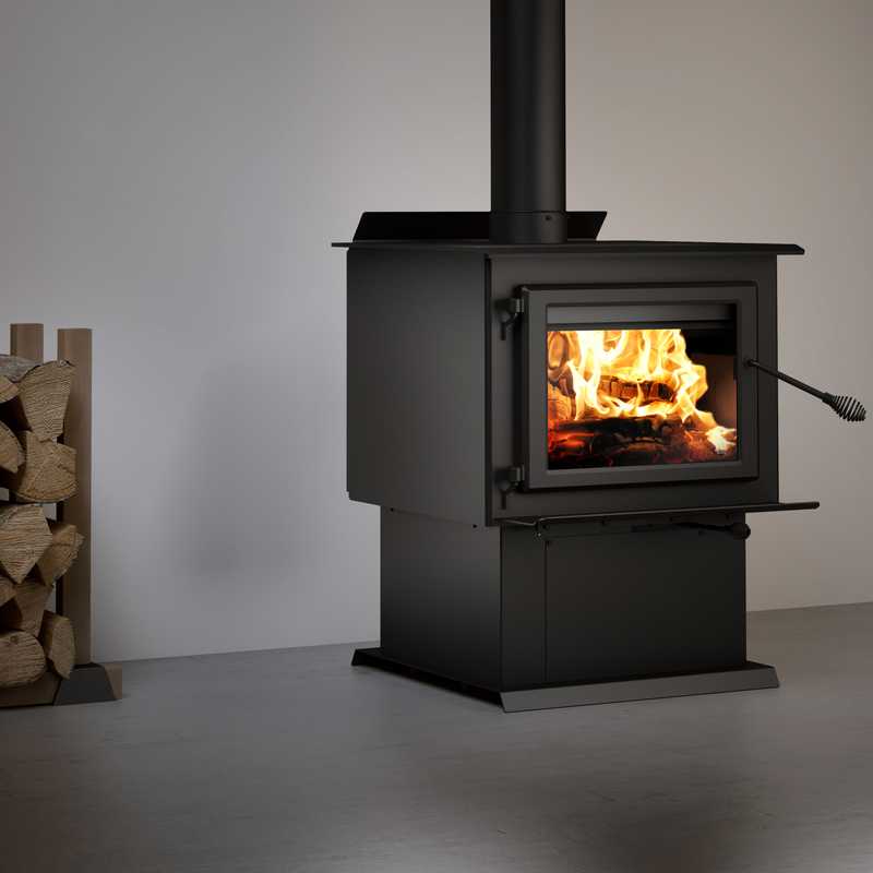 Century Heating Wood Stove With Pedestal FW3500