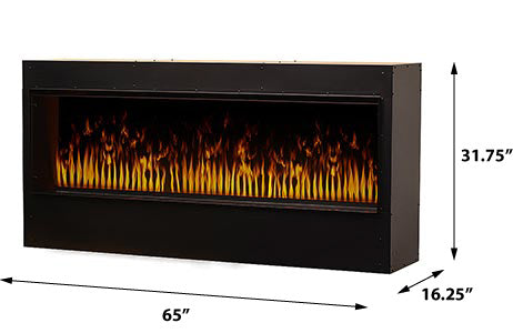Dimplex Opti-Myst Pro 1500 Built-in 60" Water Vapor Electric Fireplace Firebox