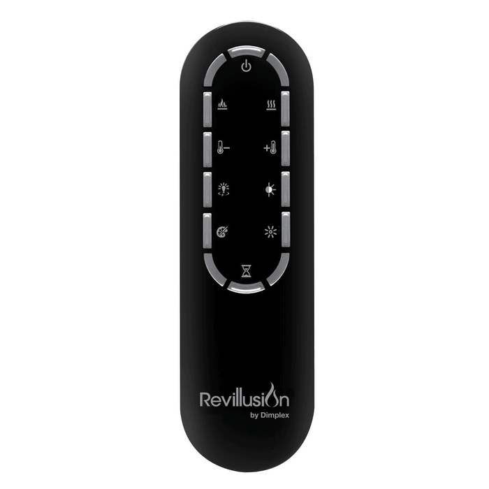 Dimplex Revillusion 24-Inch Built-In Electric Fireplace Firebox Insert Weathered Concrete Gray