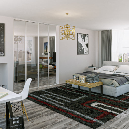 Doors 22 48X80 Glass Sliding Room Divider Clear 2 Panels