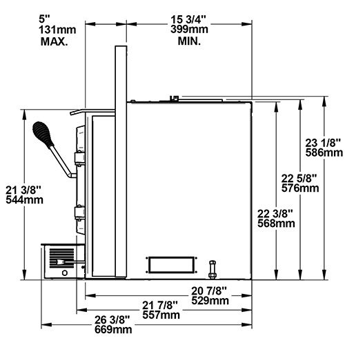 Drolet ESCAPE 1800-I WOOD INSERT TRIO (35 FT) DB03128K