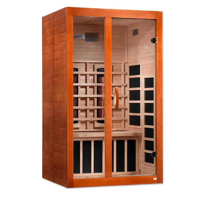 Dynamic Santiago 2-Person Full Spectrum Near Zero EMF (Under 2MG) FAR Infrared Sauna (Canadian Hemlock) DYN-6209-02 Elite