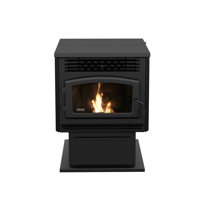 Drolet Eco-55 Pellet Stove With 3" Ground Floor Kit DP00070KVG