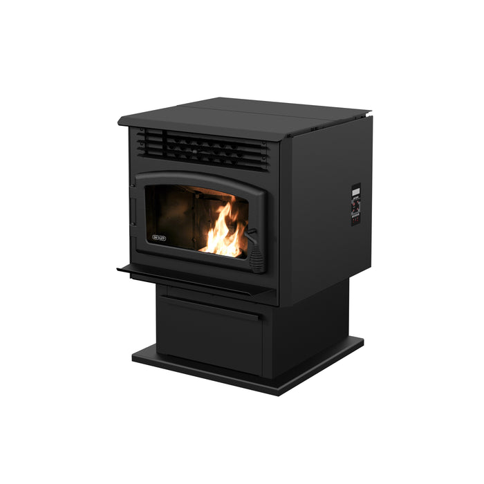 Drolet Eco-55 Pellet Stove With 4" Basement Venting Kit DP00070KVB