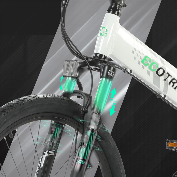 Ecotric Seagull Electric Mountain Bicycle - White