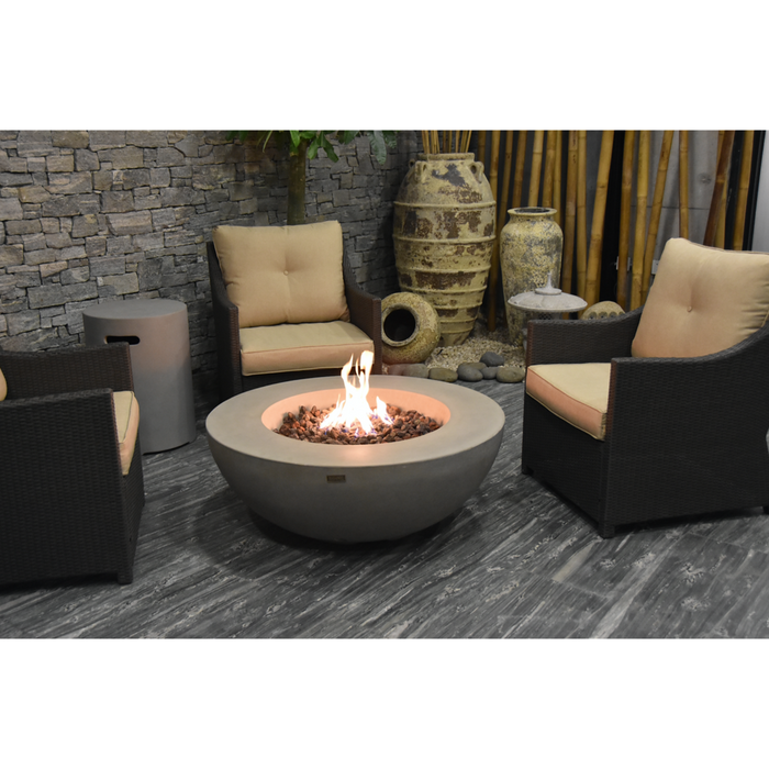 Elementi Lunar Bowl Cast Concrete Fire Table