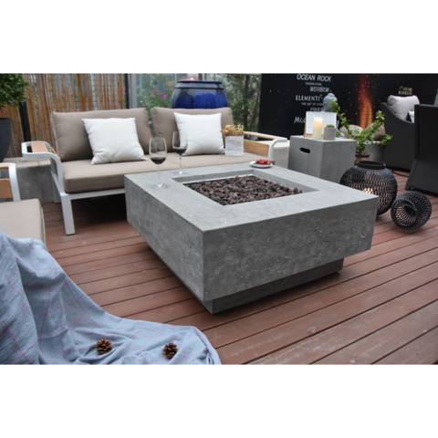 Elementi Manhattan Cast Concrete Fire Table