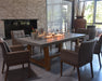 Elementi Sonoma Cast Concrete with Natural Ashwood base Dining Table