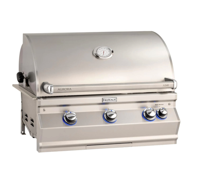 Fire Magic Aurora A540I 30-Inch Built-In Natural Gas Grill With Rotisserie And Analog Thermometer - A540I-8EAN - Fire Magic Grills